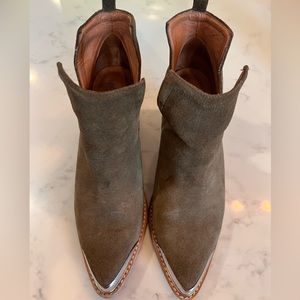 Jeffrey Campbell Khaki Suede Boot